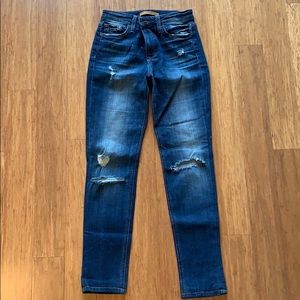 Joe’s High Rise Skinny Ripped Jeans